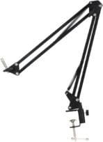 BOYA (BY-K171) Boom Arm, Table Microphone Stand Adjustable & Foldable For Streaming/Podcast/Video Gaming/Recording