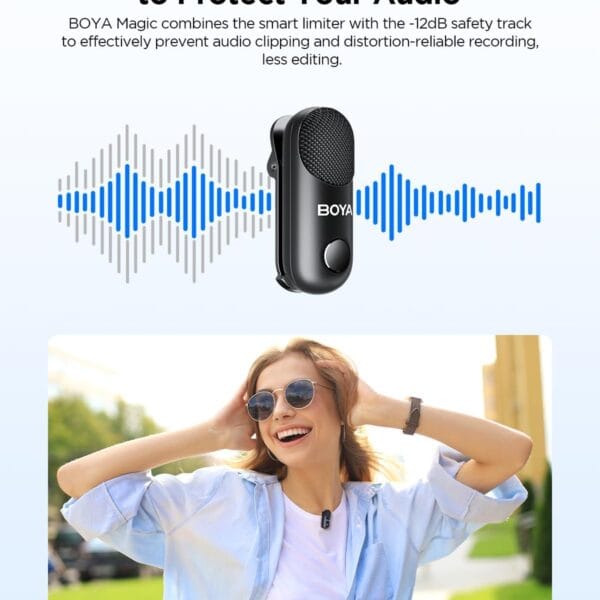 BOYA Magic Transformable Al-Powered Mini Wireless Microphone 02 By Boya